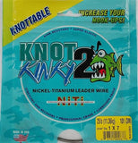 Knot 2 Kinky 7-Strand Nickel-Titanium Fishing Leader Wire