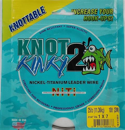 Knot 2 Kinky 7-Strand Nickel-Titanium Fishing Leader Wire – Aquateko